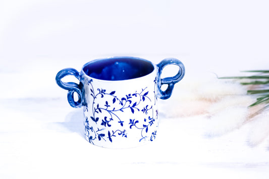 Indigo Garden Soup Mug