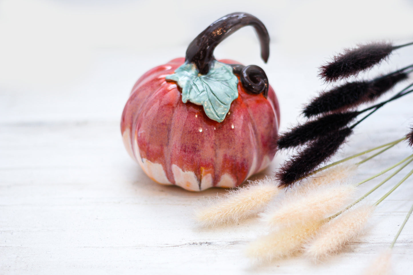 Whimsical Autumn Leaf Pumpkin